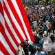 Counter-protesters. Photo: AP